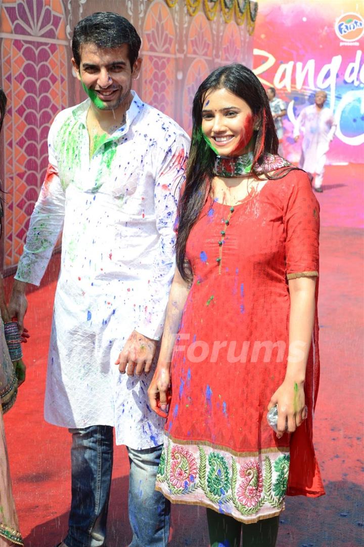 Colors Channel TV serials Artist celebrate Holi