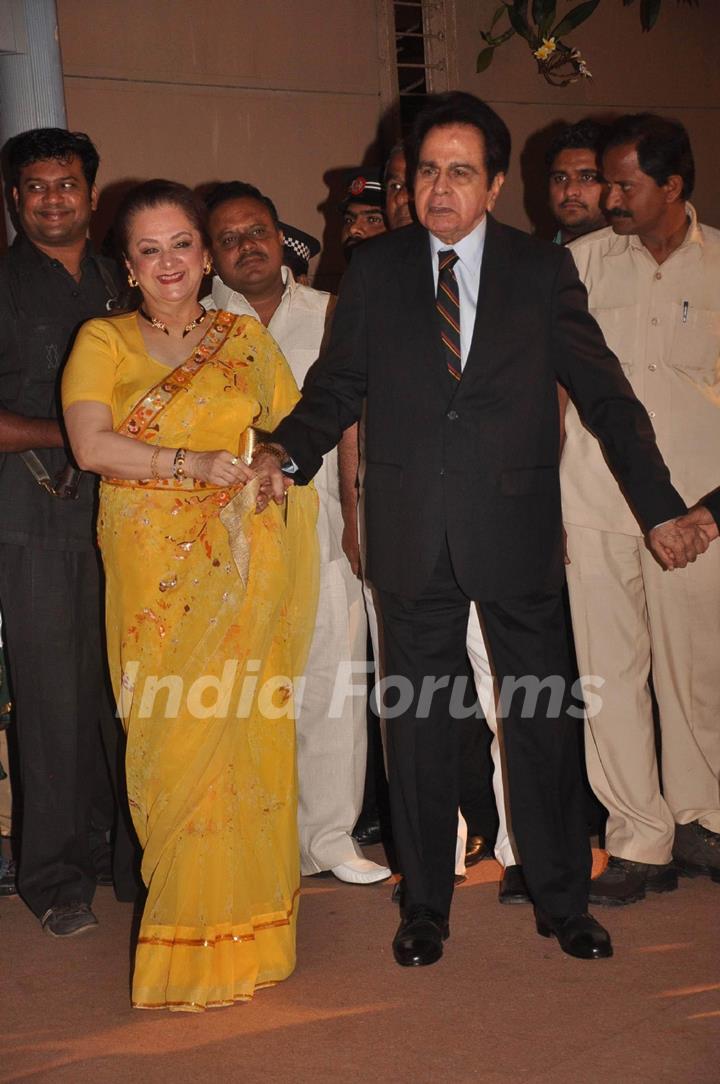 Dilip Kumar and Saira Banu at Honey Bhagnani wedding reception. .