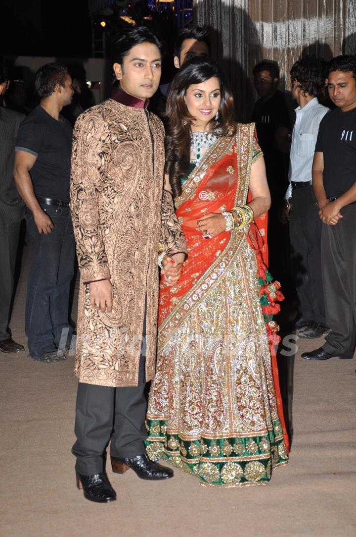 Dheeraj Deshmukh & Honey Bhagnani wedding reception at Hotel Taj Lands End in Mumbai