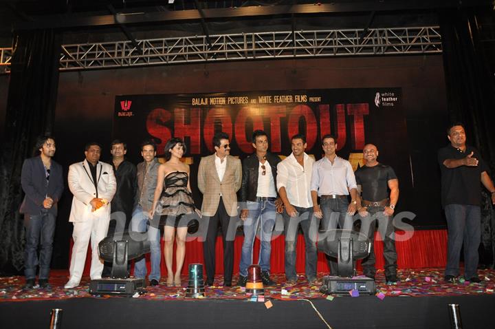 Celebs at the launch of film &quot;Shootout&quot; at Wadala Bandra. .
