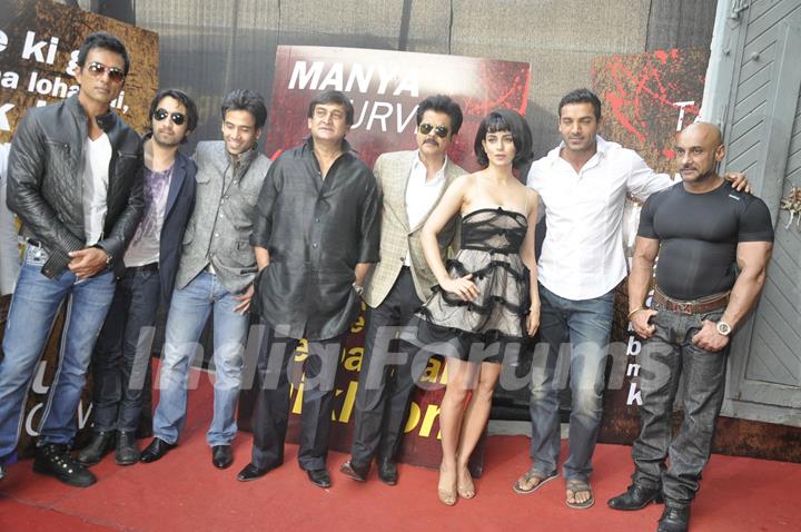 Celebs at the launch of film &quot;Shootout&quot; at Wadala Bandra. .