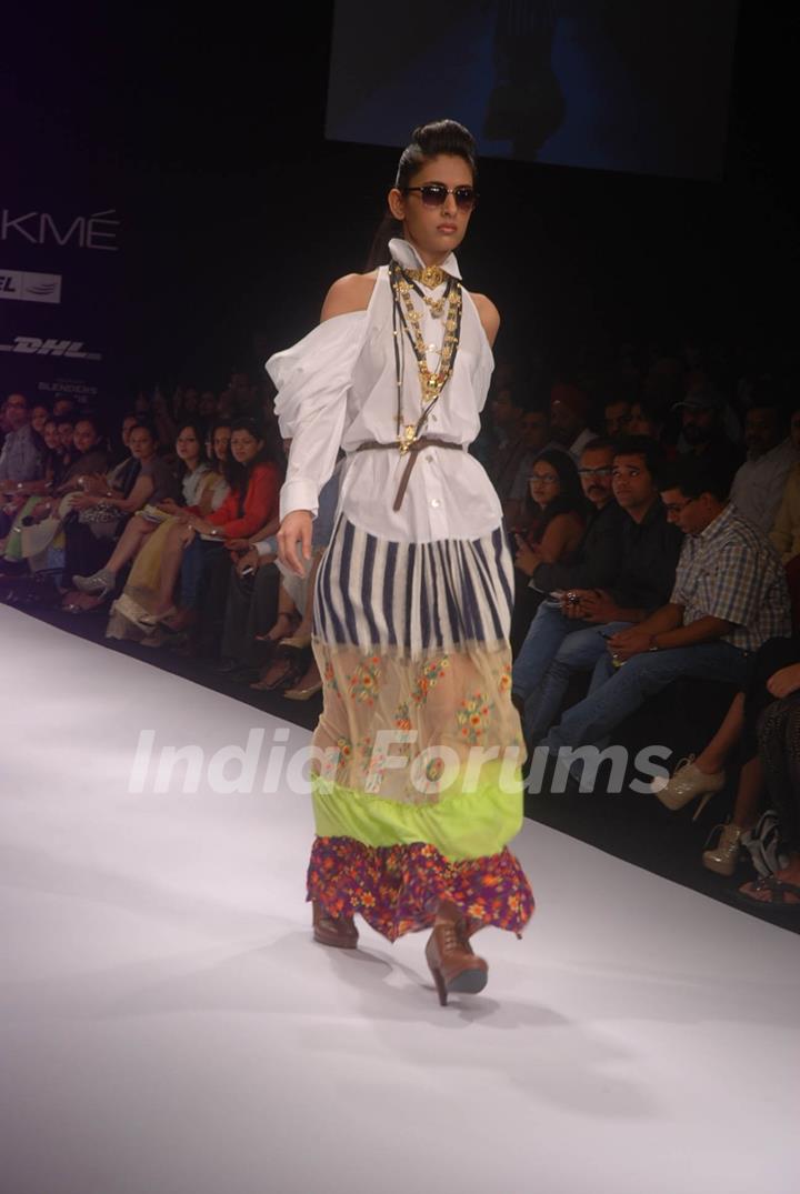 Gen Next show at Lakme Fashion Week day 1 at Grand Hyatt in Mumbai. .