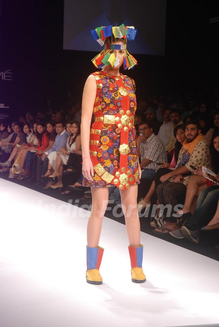 Gen Next show at Lakme Fashion Week day 1 at Grand Hyatt in Mumbai. .