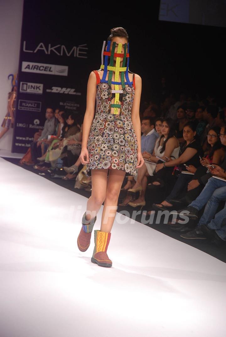 Gen Next show at Lakme Fashion Week day 1 at Grand Hyatt in Mumbai. .