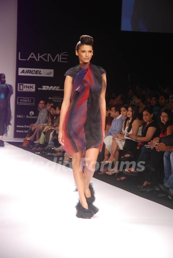 Gen Next show at Lakme Fashion Week day 1 at Grand Hyatt in Mumbai. .