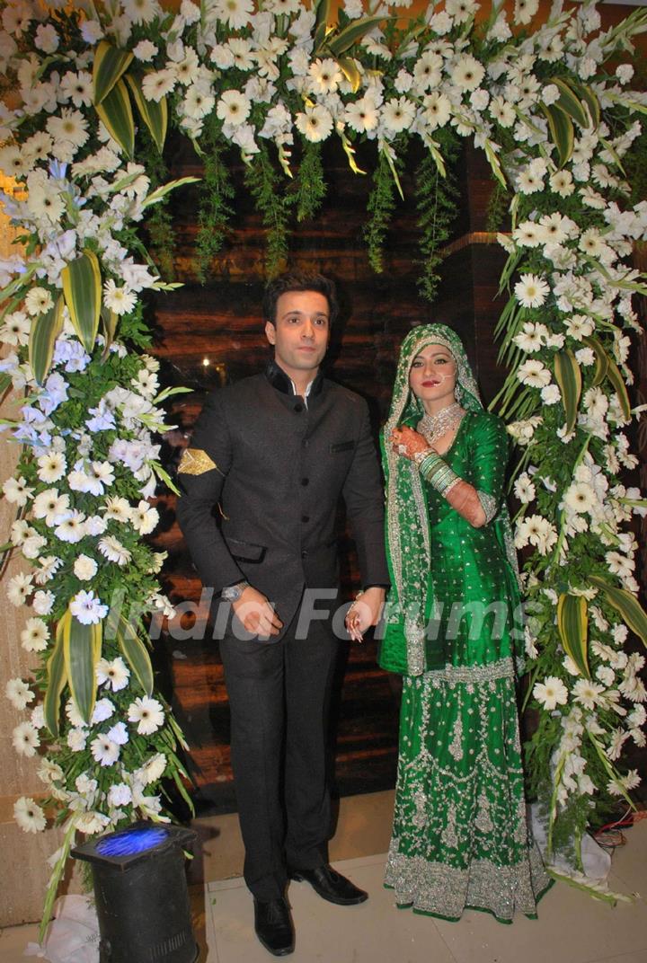 Aamir Ali and Sanjeeda Shaikh's wedding at Khar Gymkhana. .