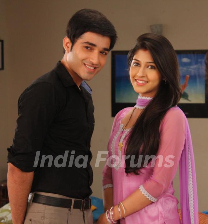 Ankit Narang & Sonarika Bhadoria in Tum Dena Saath Mera Tv Show.