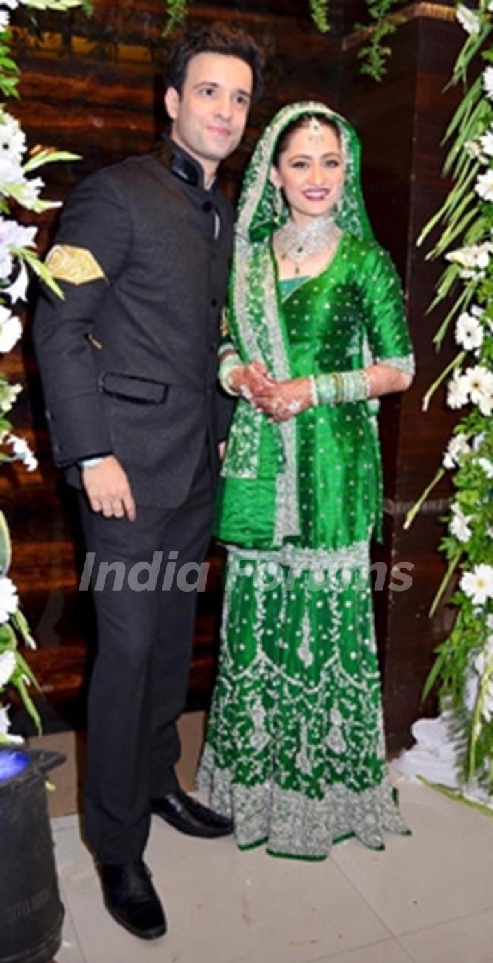 Aamir Ali Malik and Sanjeeda Sheikh's at their wedding bash