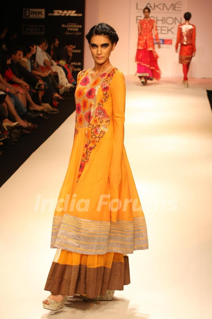 Krishna Mehta Show at Lakme Fashion Week Summer / Resort 2012