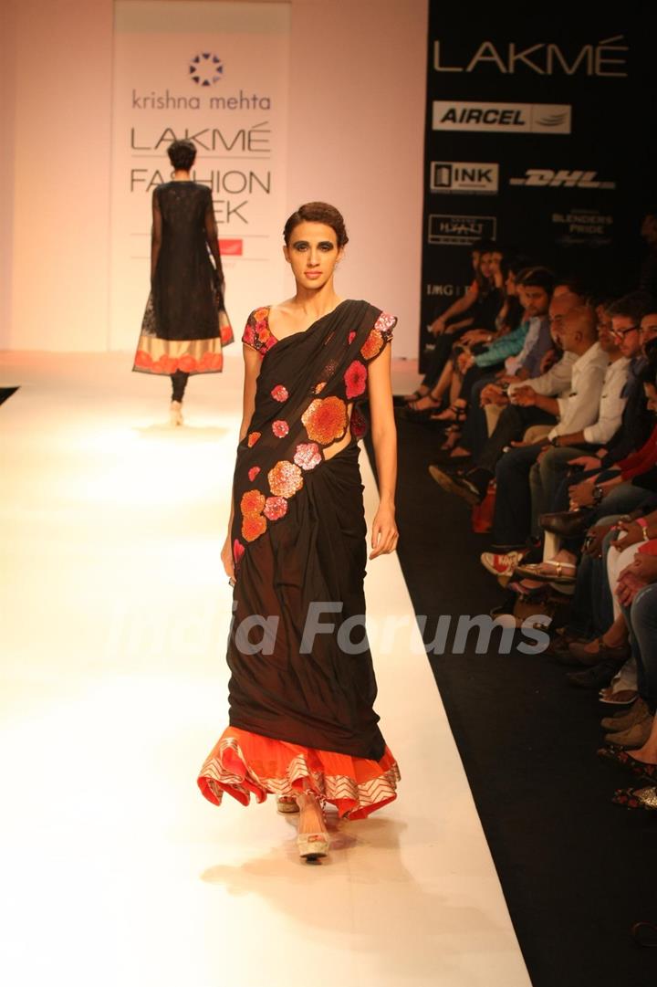 Krishna Mehta Show at Lakme Fashion Week Summer / Resort 2012