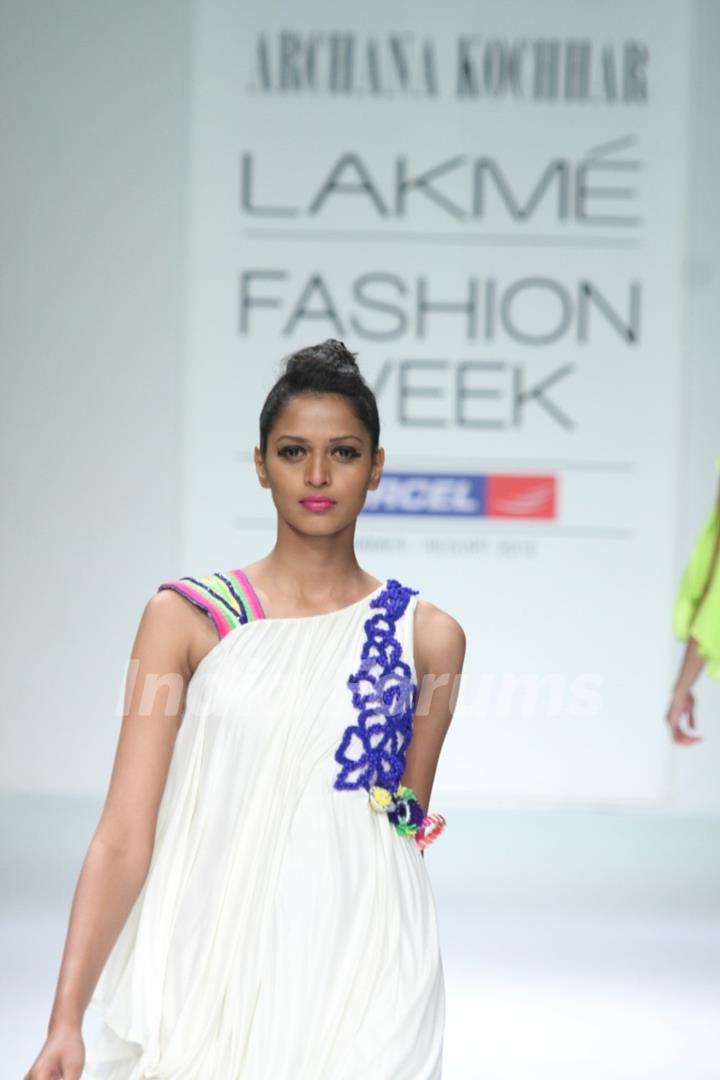 Archana Kochhar fashion show at LFW Summer/Resort 2012 at Hotel Grand Hyatt in Kalina, Mumbai