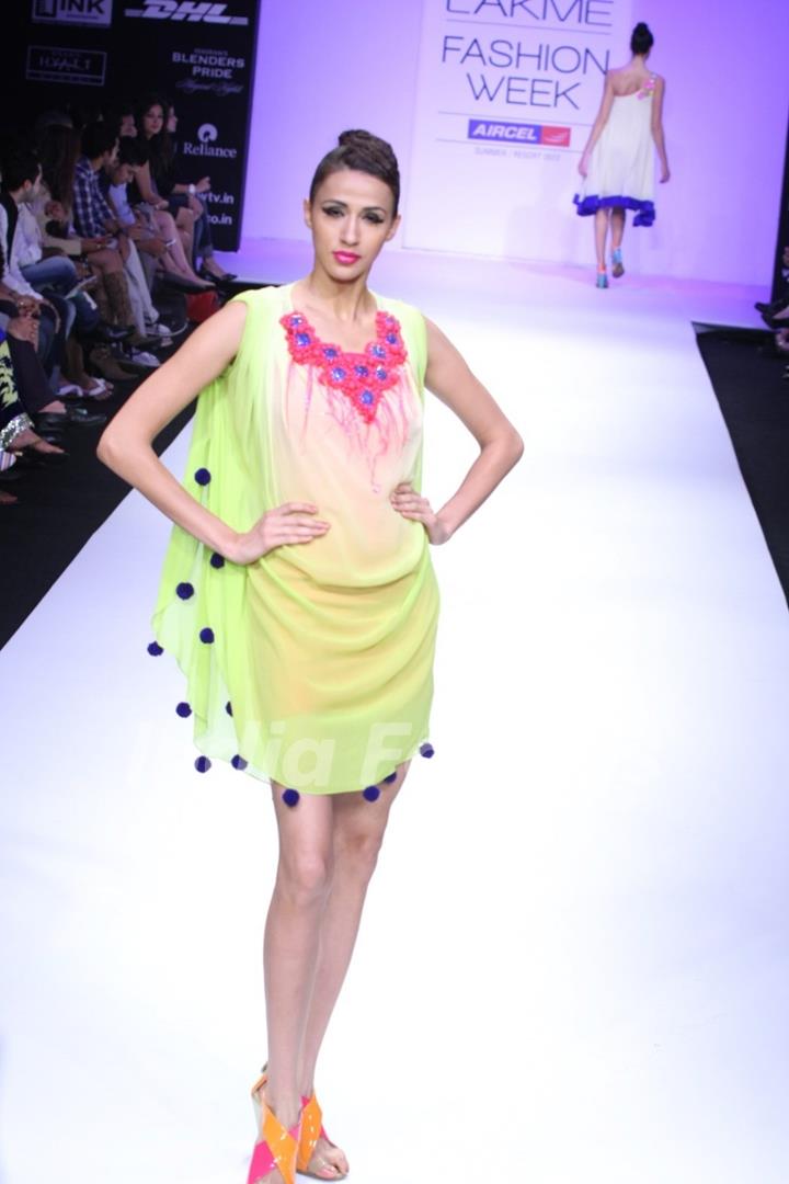 Archana Kochhar fashion show at LFW Summer/Resort 2012 at Hotel Grand Hyatt in Kalina, Mumbai