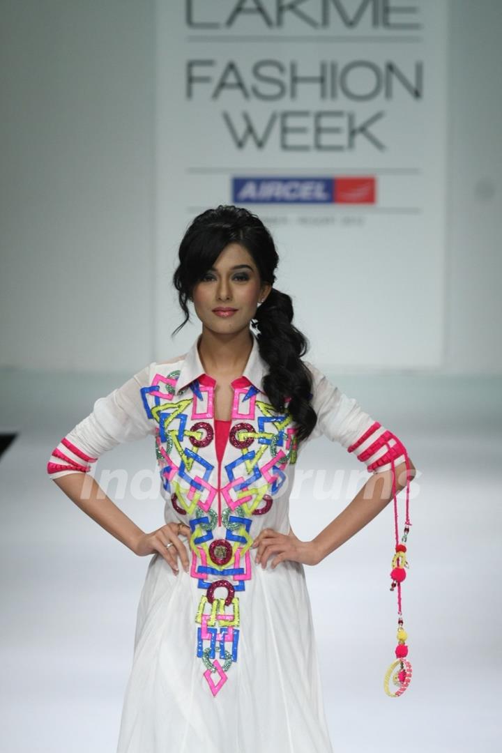 Archana Kochhar fashion show at LFW Summer/Resort 2012 at Hotel Grand Hyatt in Kalina, Mumbai