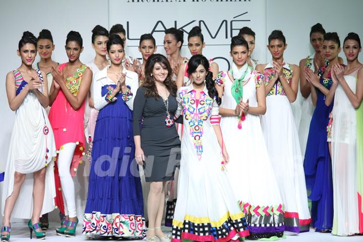 Archana Kochhar fashion show at LFW Summer/Resort 2012 at Hotel Grand Hyatt in Kalina, Mumbai