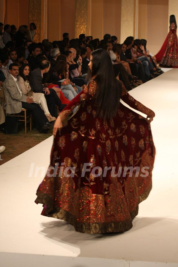 Designer Rohit Bal fashion show at Grand Finale of LFW Summer / Resort 2012 at Hotel Grand Hyatt in Kalina, Mumbai