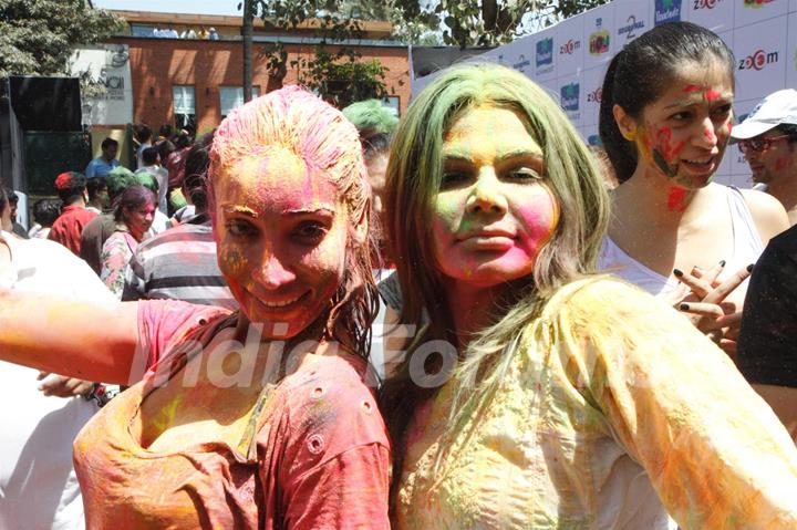 Rakhi Sawant at  Zoom Holi bash