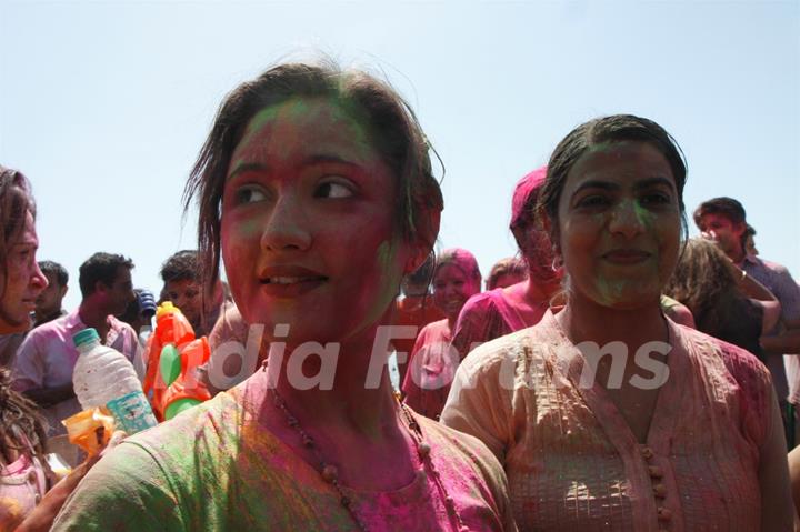 Rashmi Desai at Zoom Holi bash