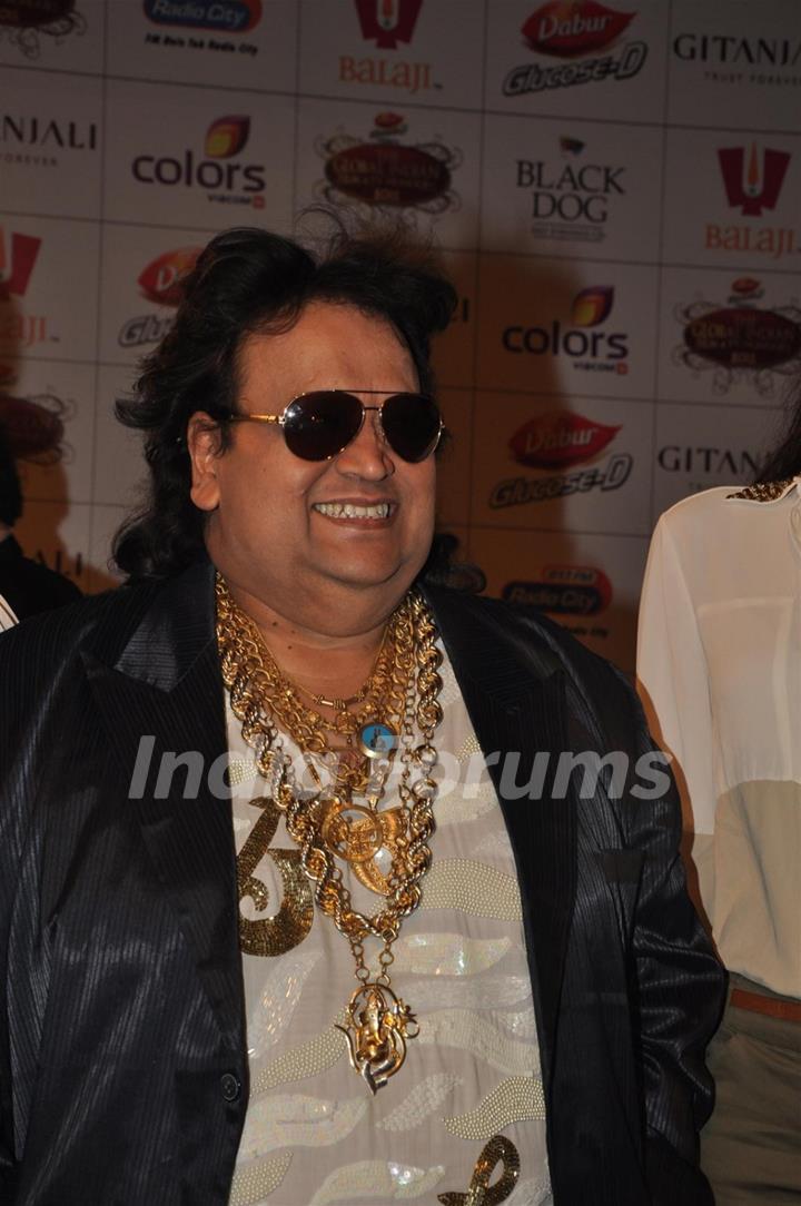 Bappi Lahiri at Global Indian Film & TV Honours Awards 2012