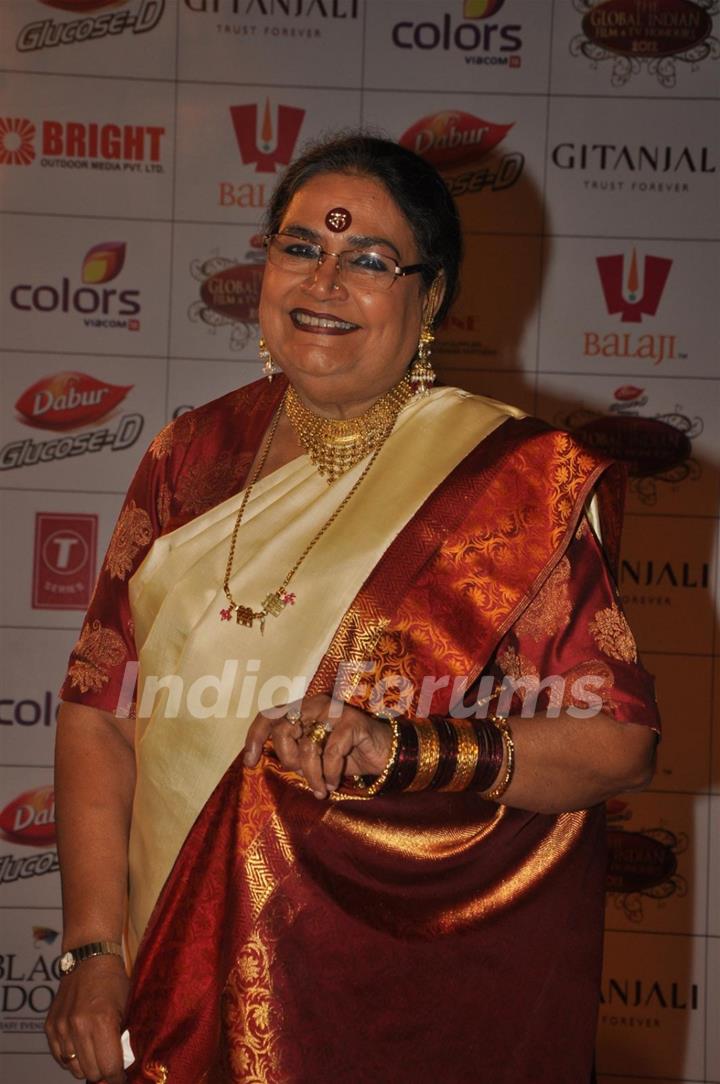 Usha Uthup at Global Indian Film & TV Honours Awards 2012