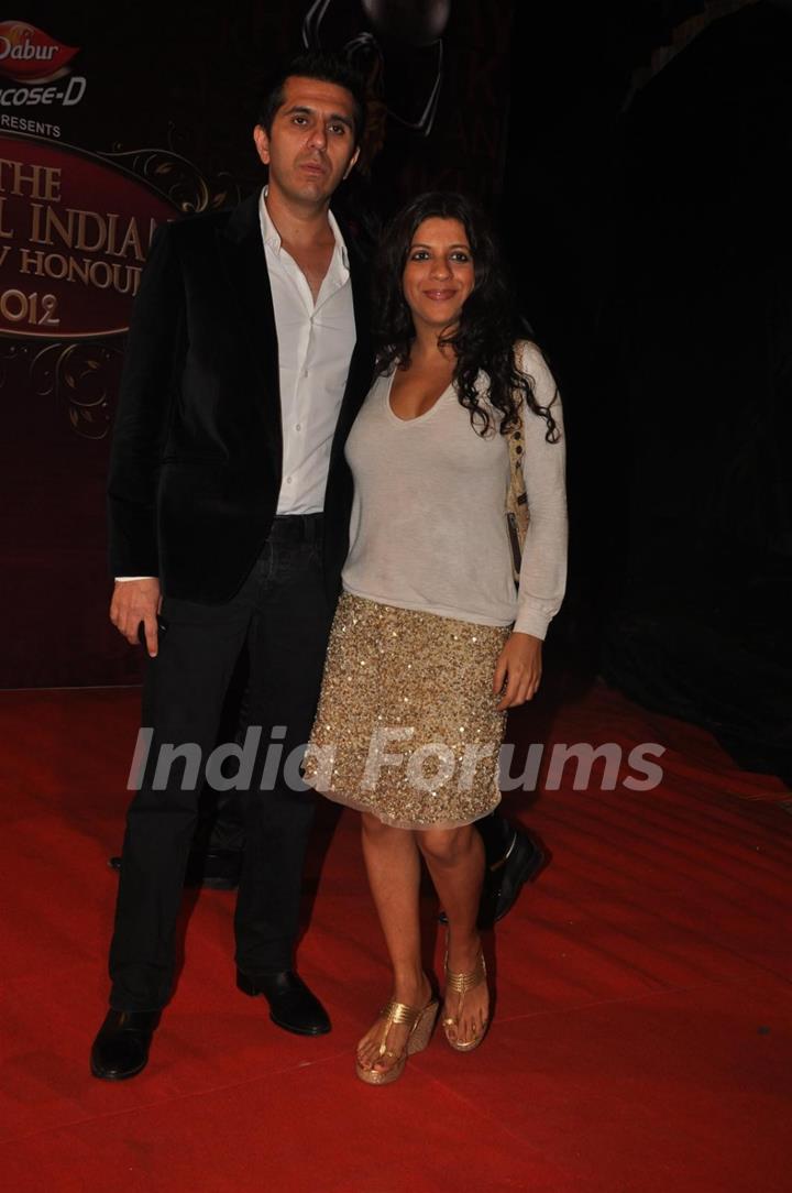 Zoya Akhtar and Ritesh Sidhwani at Global Indian Film & TV Honours Awards 2012