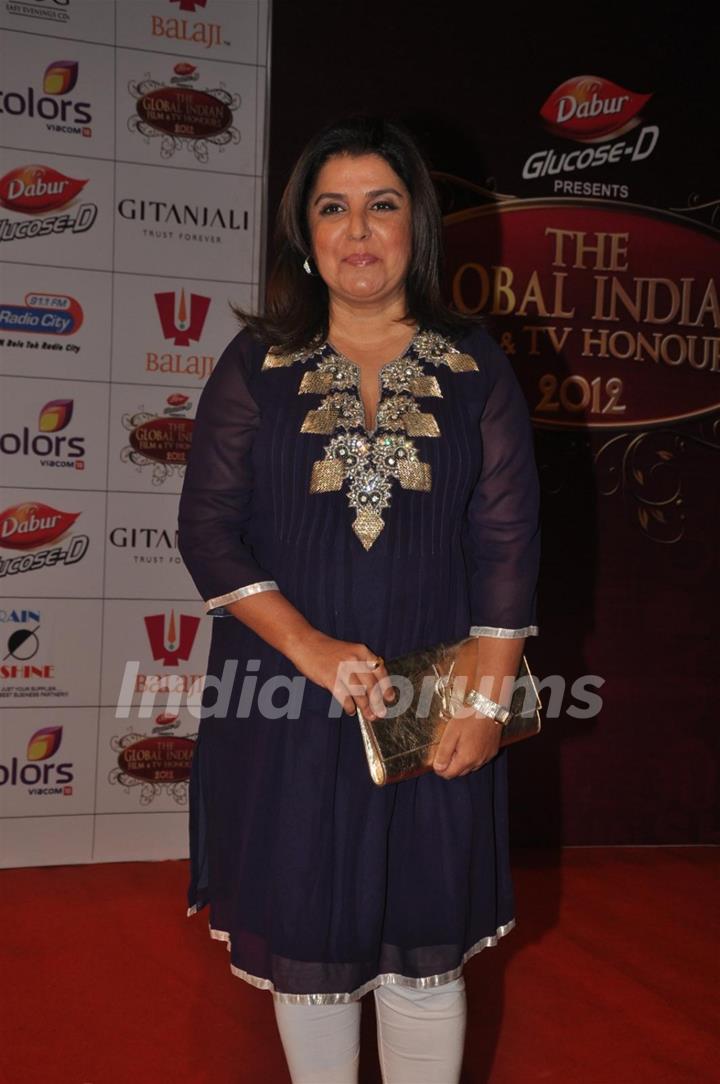 Farah Khan at Global Indian Film & TV Honours Awards 2012