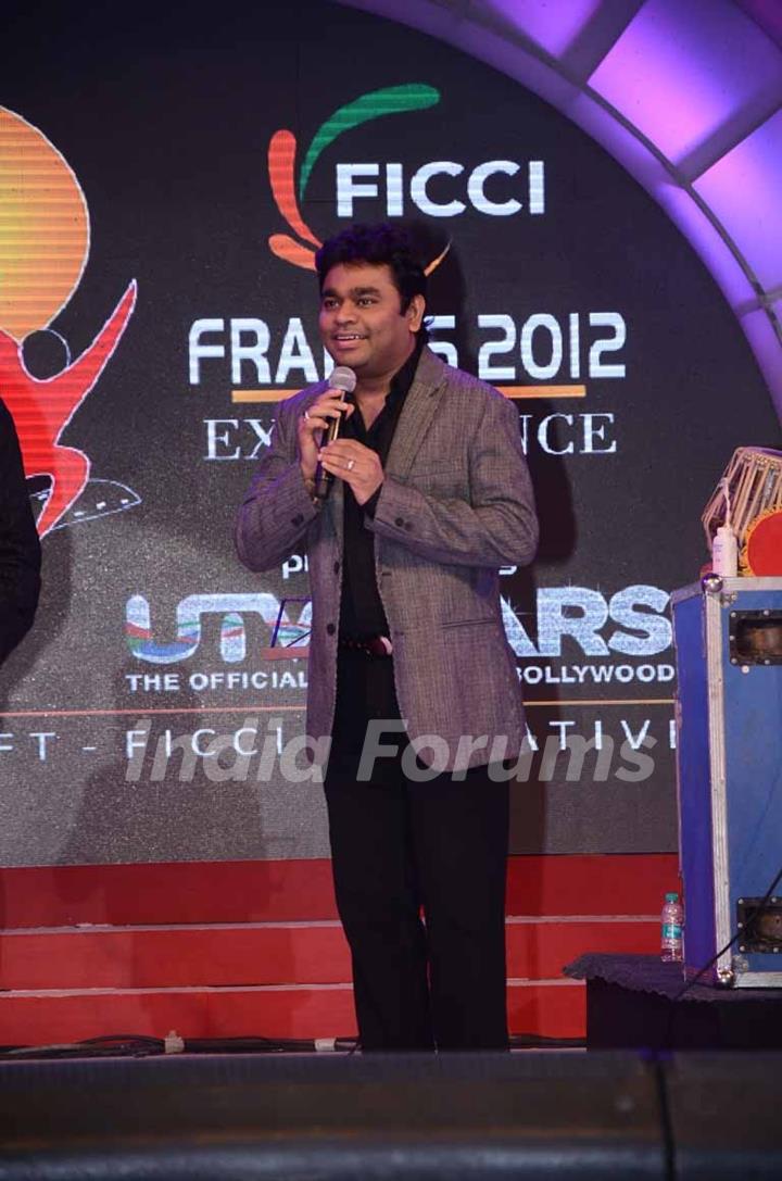 A.R. Rahman at the FICCI Frames Excellence Awards 2012. .