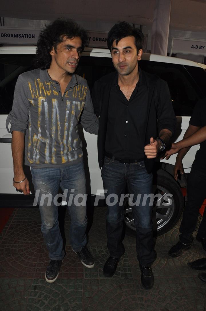 Ranbir Kapoor and Imtiaz Ali at at FICCI-Frames Seminar with Karan Johar at the FICCI FRAMES 2012 at Hotel Renaissance in Powai, Mumbai