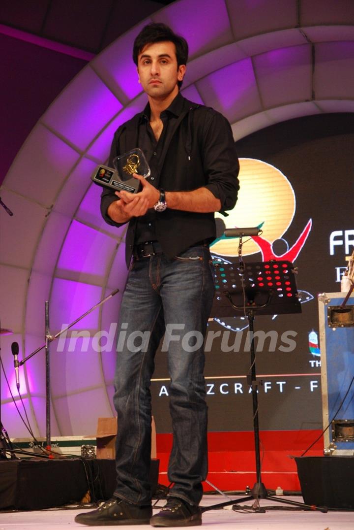 Ranbir Kapoor at FICCI FRAMES 2012 AWARDS at Hotel Renaissance in Powai, Mumbai