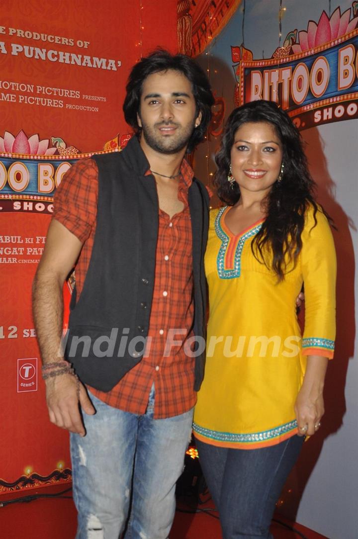 Pulkit Samrat & Amita Pathak at Music Release of Movie Bittoo Boss in Mumbai