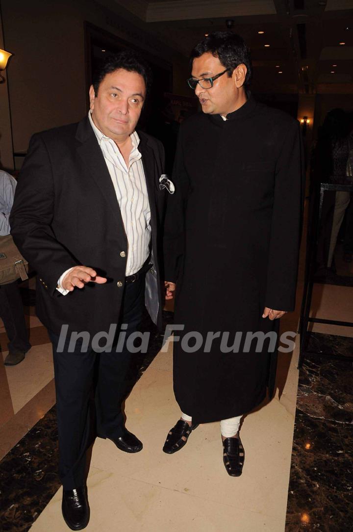 Celebs at Kapil Sibal book launch. Rishi Kapoor, Kader Khan, Javed Akhtar, Madhur Bhandarkar, Om Puri, Anupam Kher attended the launch party. .