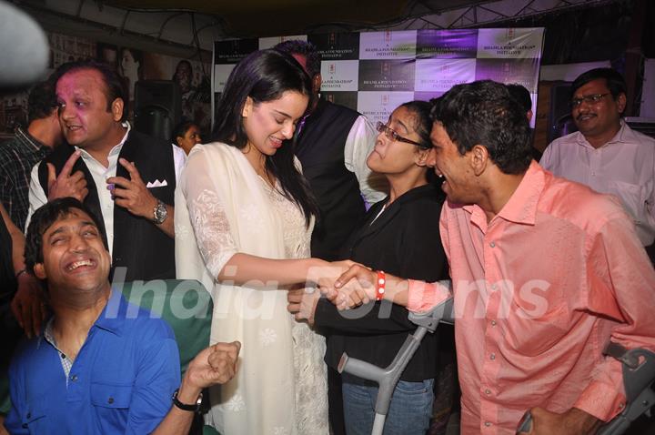 Kangna Ranaut at Asif Bhamla's I love India event in Mumbai. .