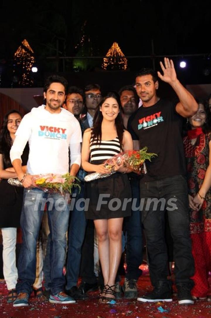 John Abraham at 'Vicky Donor' promotional event