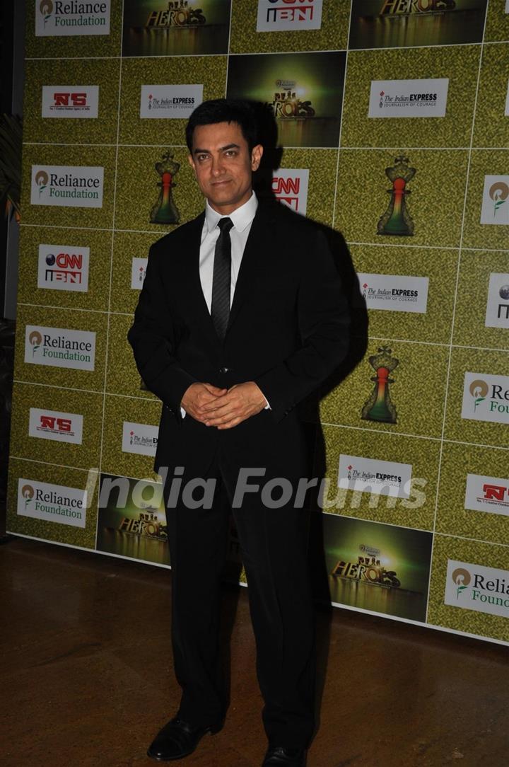 Aamir Khan at CNN IBN Heroes Awards