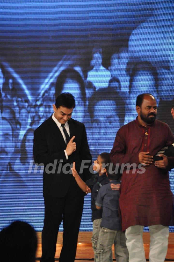 Aamir Khan at CNN IBN Heroes Awards