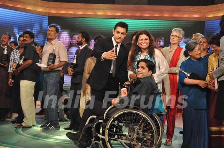 Aamir Khan at CNN IBN Heroes Awards