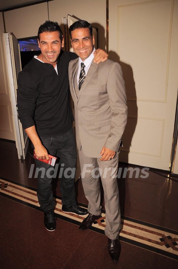 Akshay Kumar and John Abraham at Times Now 'The Foodie Awards'