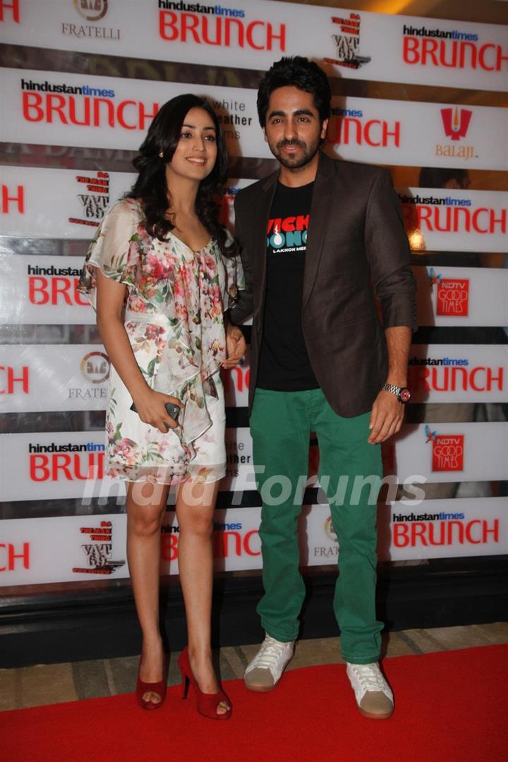 Yami Gautam with Ayushmann at Hindustan Times Brunch Dialogues event