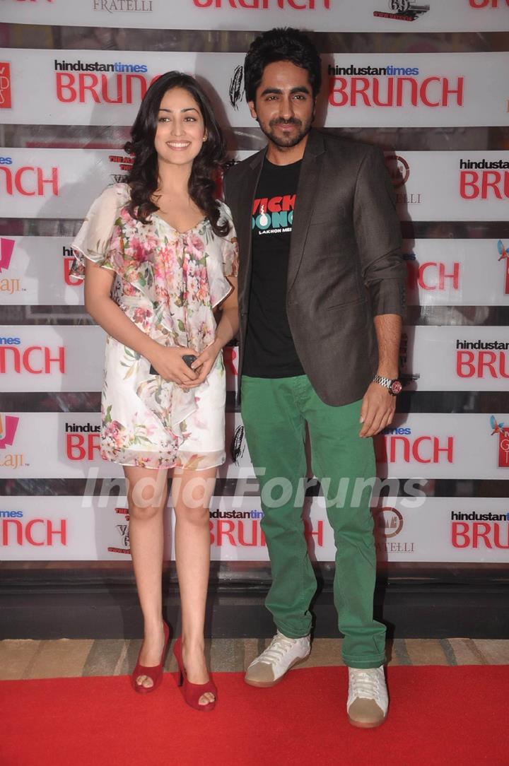 Yami Gautam with Ayushmann at Hindustan Times Brunch Dialogues event