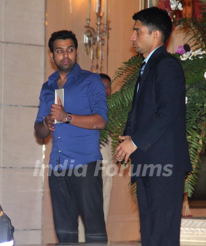 Rohit Sharma at Mukesh Ambani's bash for Sachin Tendulkar