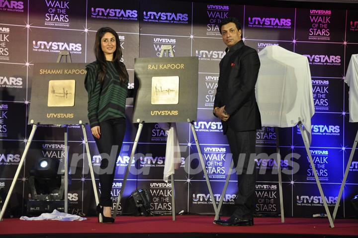 Kareena Kapoor and Madhur Bhandarkar unveil UTV Stars &quot;Walk of the Stars&quot;