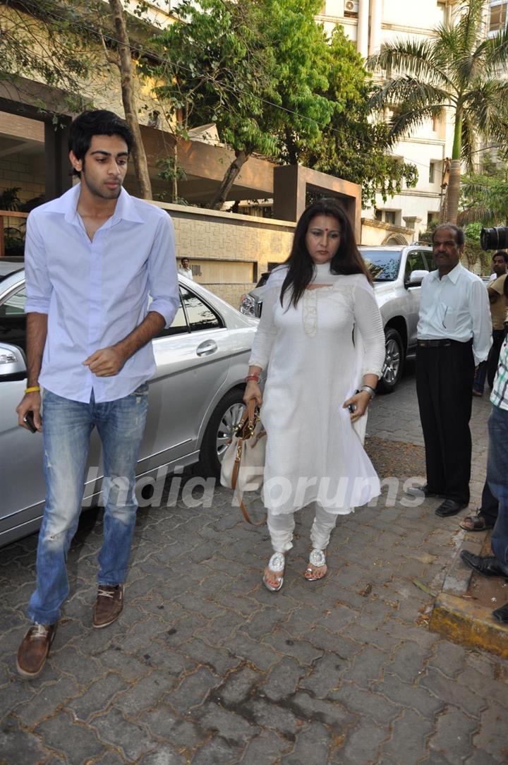 Poonam Dhillon at chautha of Mona Kapoor