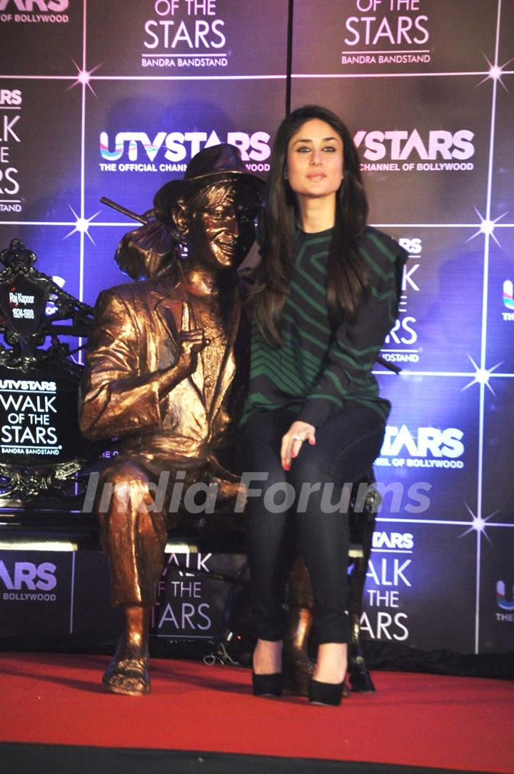 Kareena, Randhir and Madhur unveil UTVSTARS' 'Walk Of The Stars'