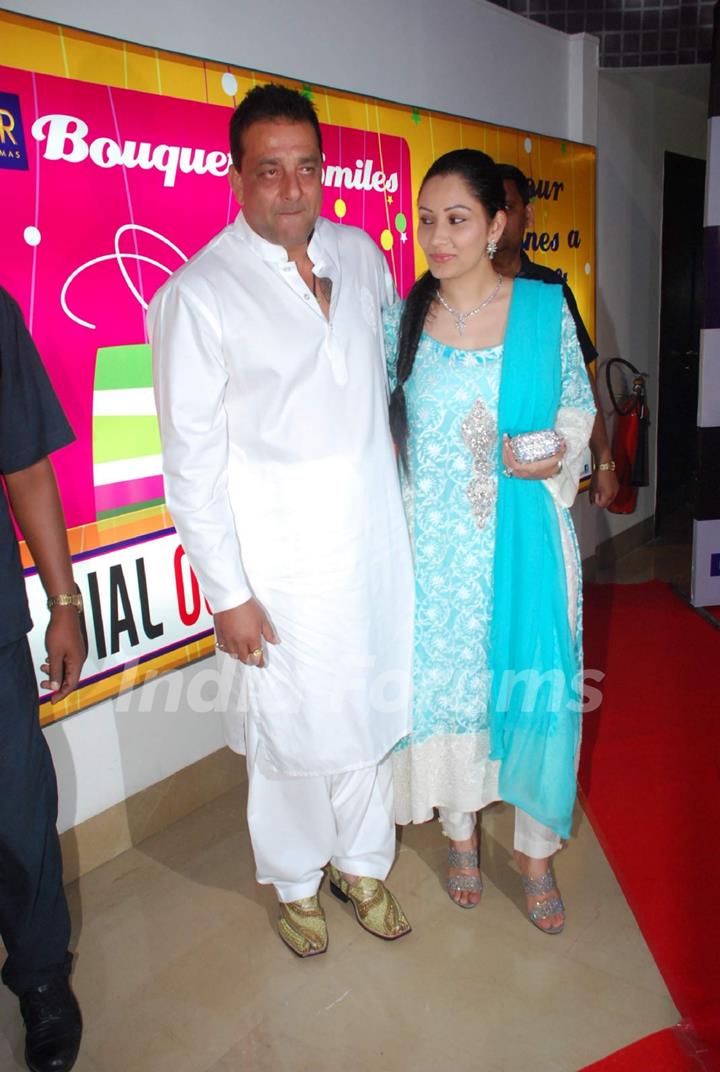 Sanjay Dutt and wife Manyata Dutt at premiere of film Parinda at PVR. .