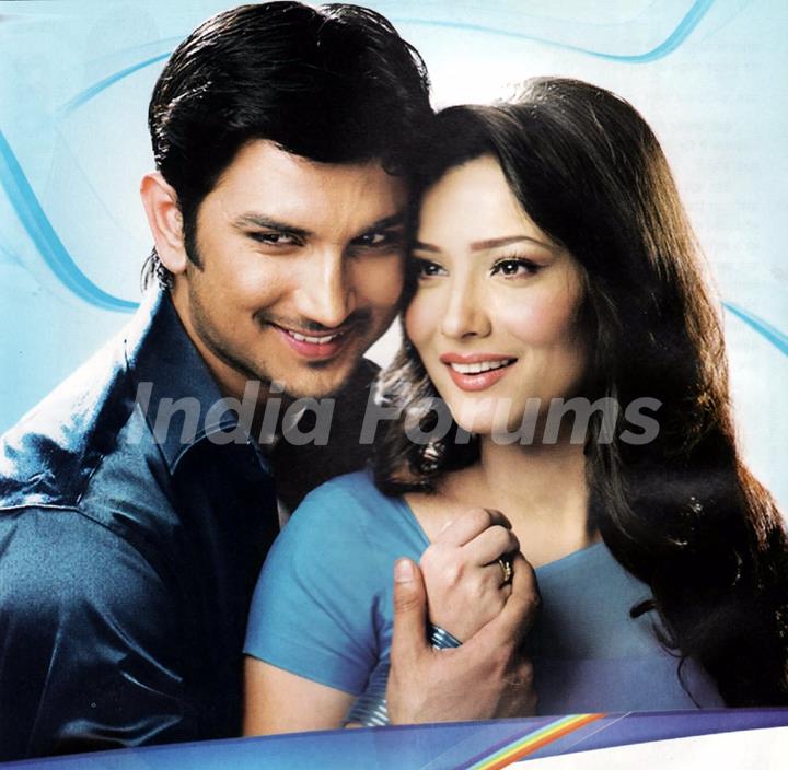 Sushant and Ankita picture in Zee Magazine