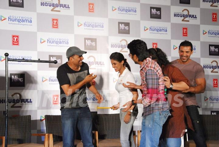 Housefull 2 Games launch by Hungama at Hotel JW Marriott in Juhu, Mumbai