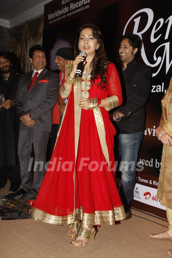 Juhi Chawla launches Dinesh Mahavir's Ghazal album REMEMBER ME at Hotel Sea Princess in Juhu, Mumbai