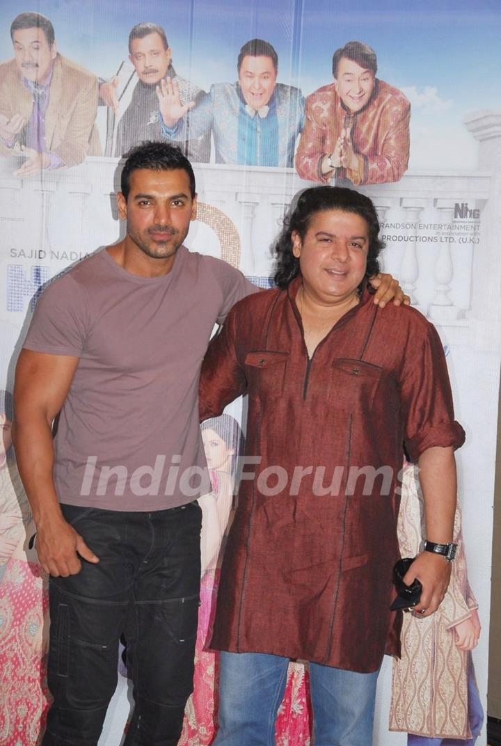 John Abraham and Sajid Khan at IIFA 2012 Voting Weekend