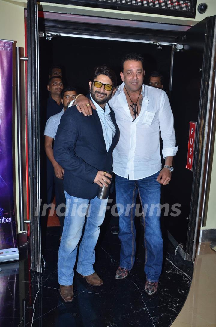 Sanjay Dutt and Arshad Warsi at Munna Bhai film Chat Show