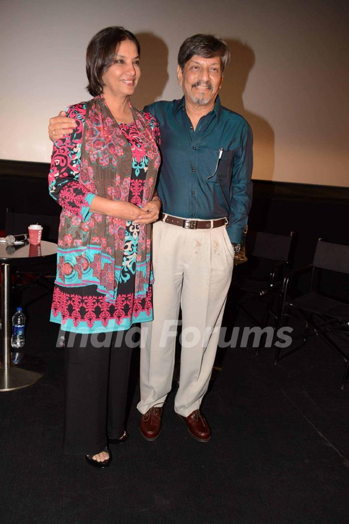 Shabana Azmi and Amol Palekar at Khamosh film screening