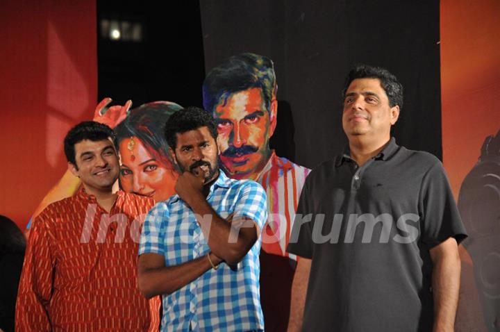 Prabhu Deva and Ronnie Screwvala at First look launch of 'Rowdy Rathore'